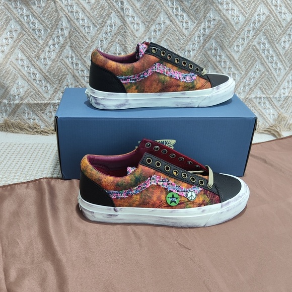 Vans Other - Vans Multicolor Tie-Dye Low Top Sneakers with Black Accents